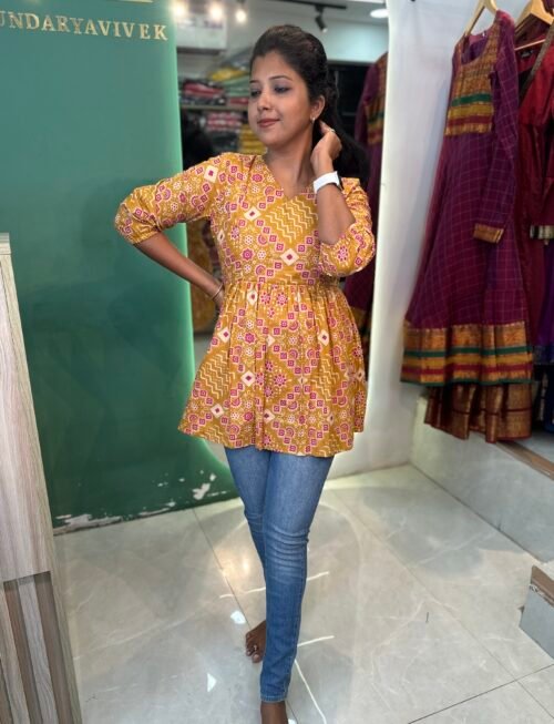Mustard short top